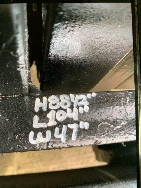 1986 toyota forklift with dimensions H88 1/2" L104" W47" for sale