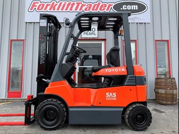 4,000lb capacity orange 2014 toyota forklift for sale