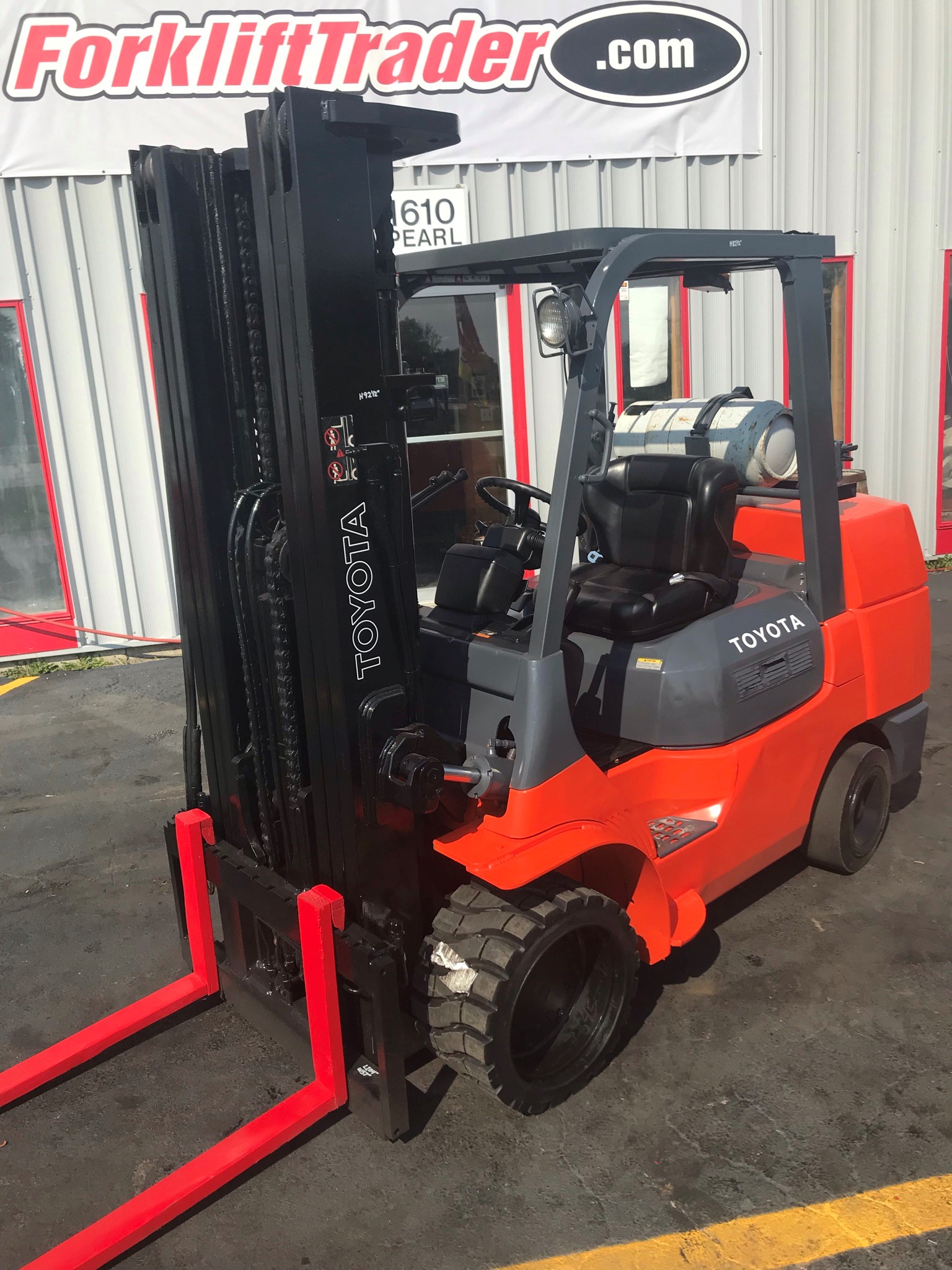 48"-60" forks orange 2003 toyota forklift for sale