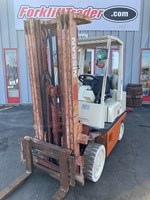 42" forks 1997 orange nissan forklift for sale