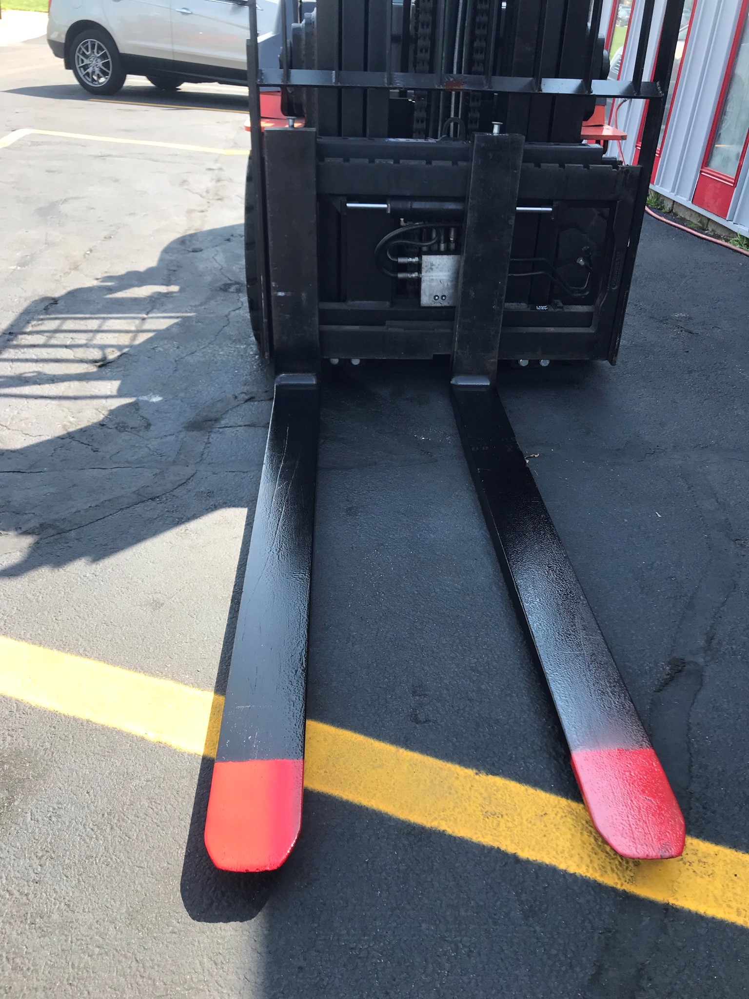 48" forks orange toyota forklift for sale