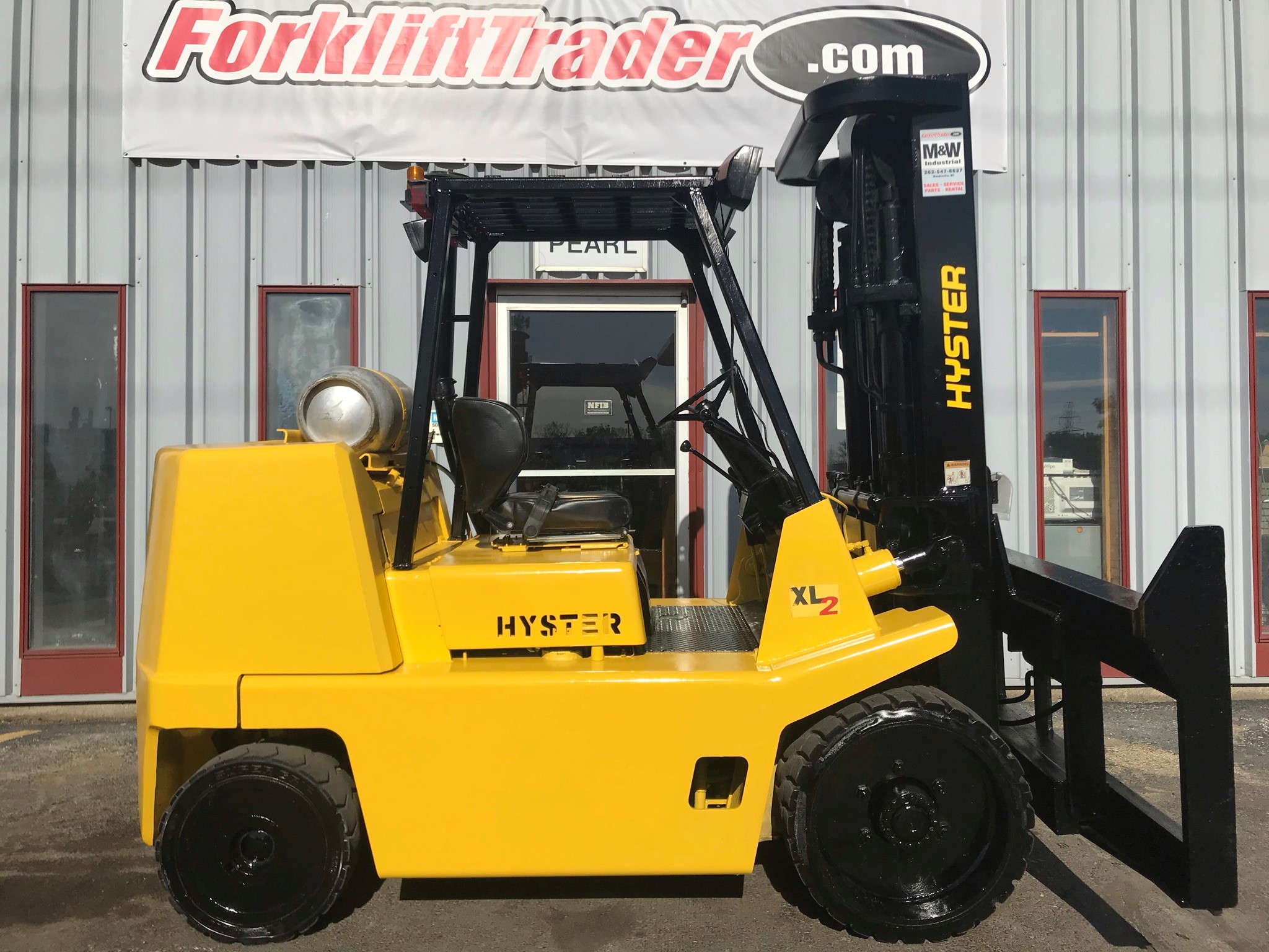 Power steering yellow 1999 hyster forklift for sale