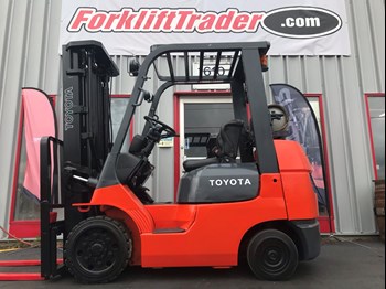 Cushion tires orange toyota forklift for sale