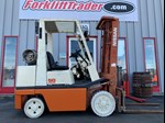 187" lift height orange nissan forklift for sale