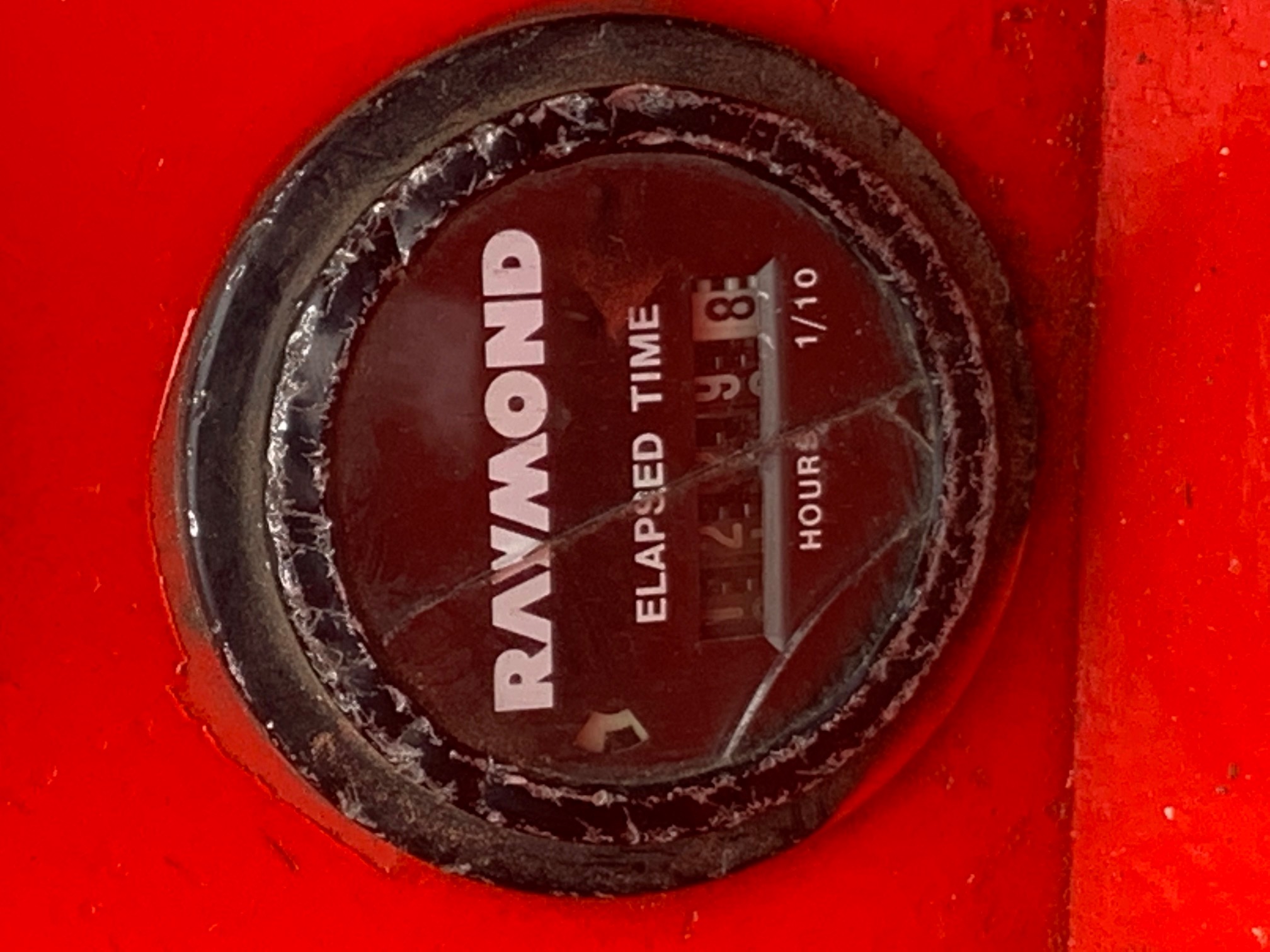 1,279 hour 1994 red raymond reach truck for sale