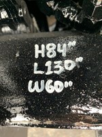 Yellow hyster forklift with dimensions H84" L130" W60" for sale