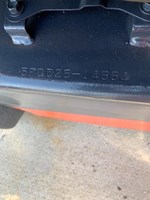 Model 5FGU25 orange toyota forklift with serial number 14664 for sale