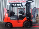 Cushion tires orange toyota forklift for sale