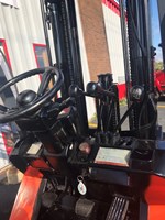 Orange toyota forklift with side shifter for sale