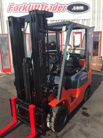 42" forks orange toyota forklift for sale