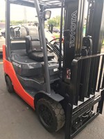 Cushion tires orange toyota forklift for sale