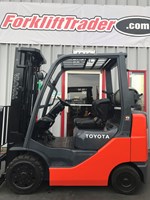 189" lift height 2014 orange toyota forklift for sale