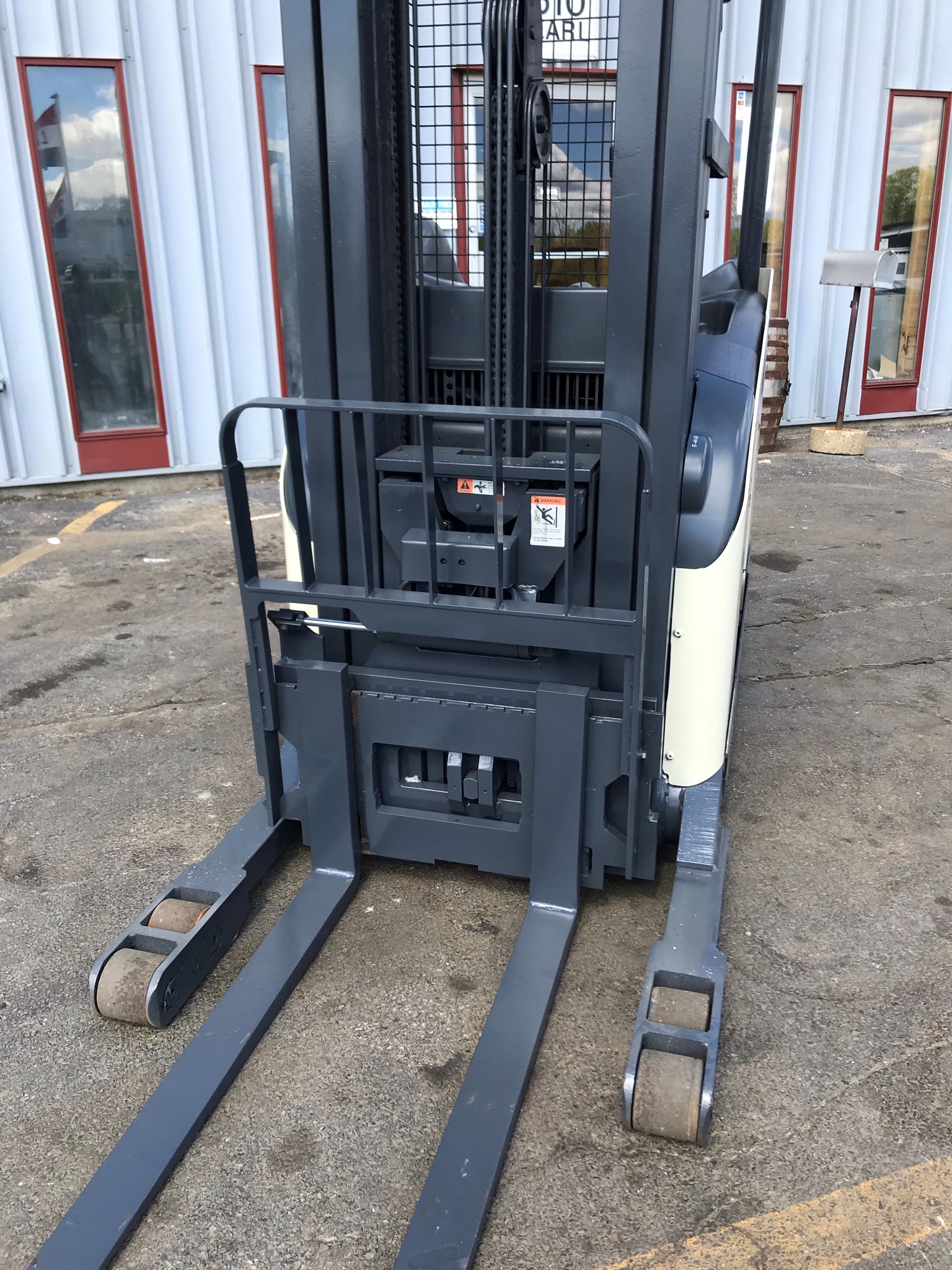 42" forks white crown reach truck for sale