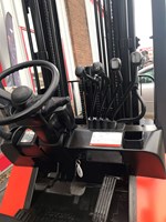 Orange toyota forklift with side shifter for sale