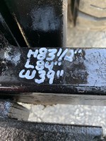 Orange toyota forklift with dimensions H83 1/2" L84" W39" for sale