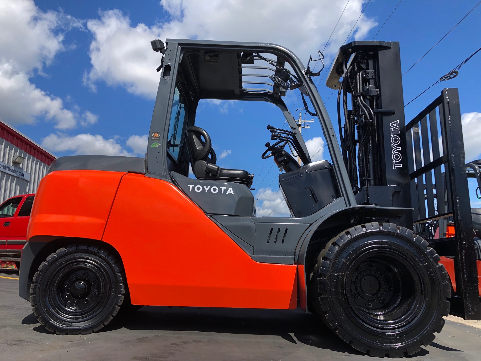 8,000lb capacity 2015 toyota forklift for sale