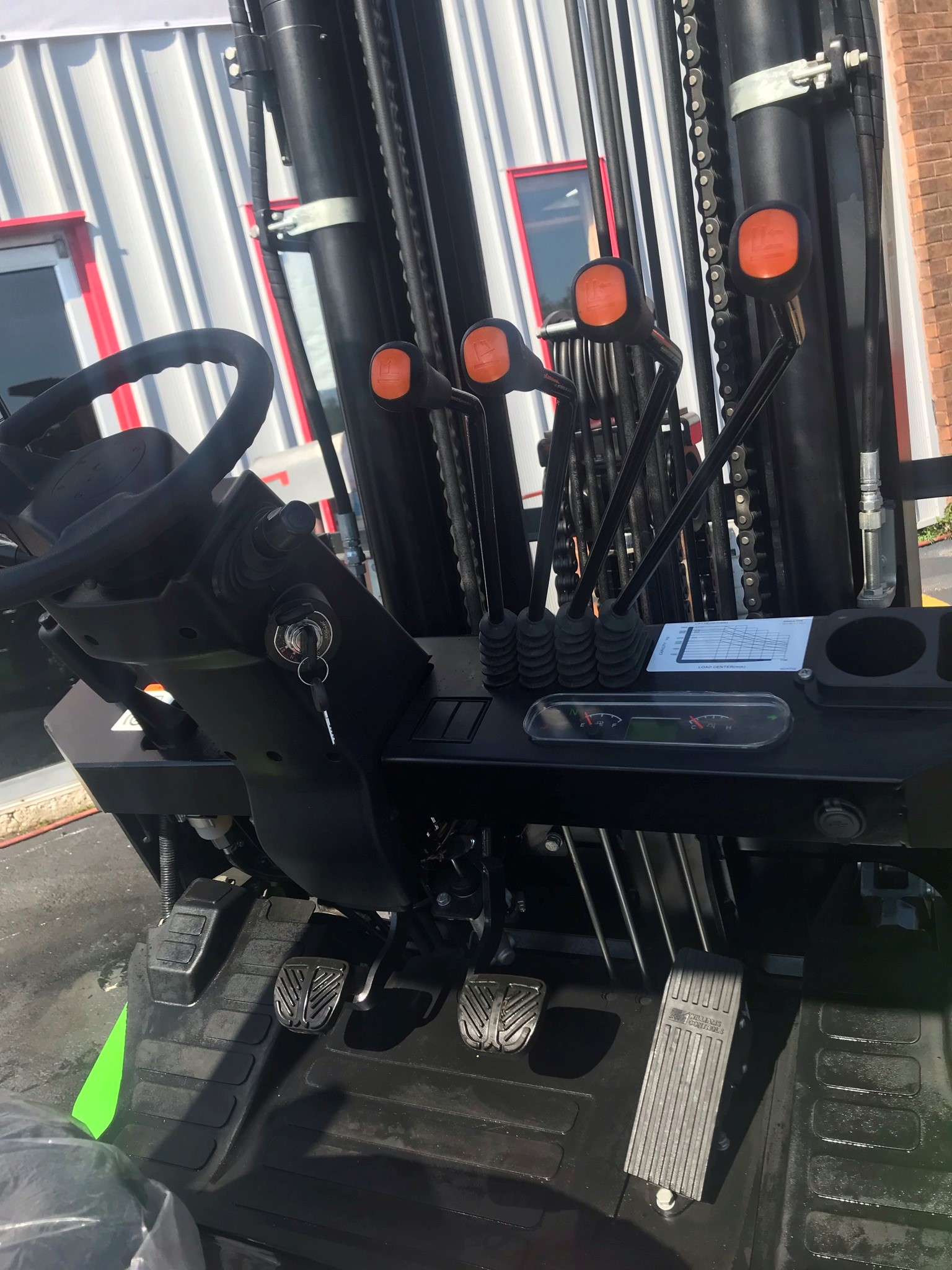 Green viper forklift with side shifter for sale