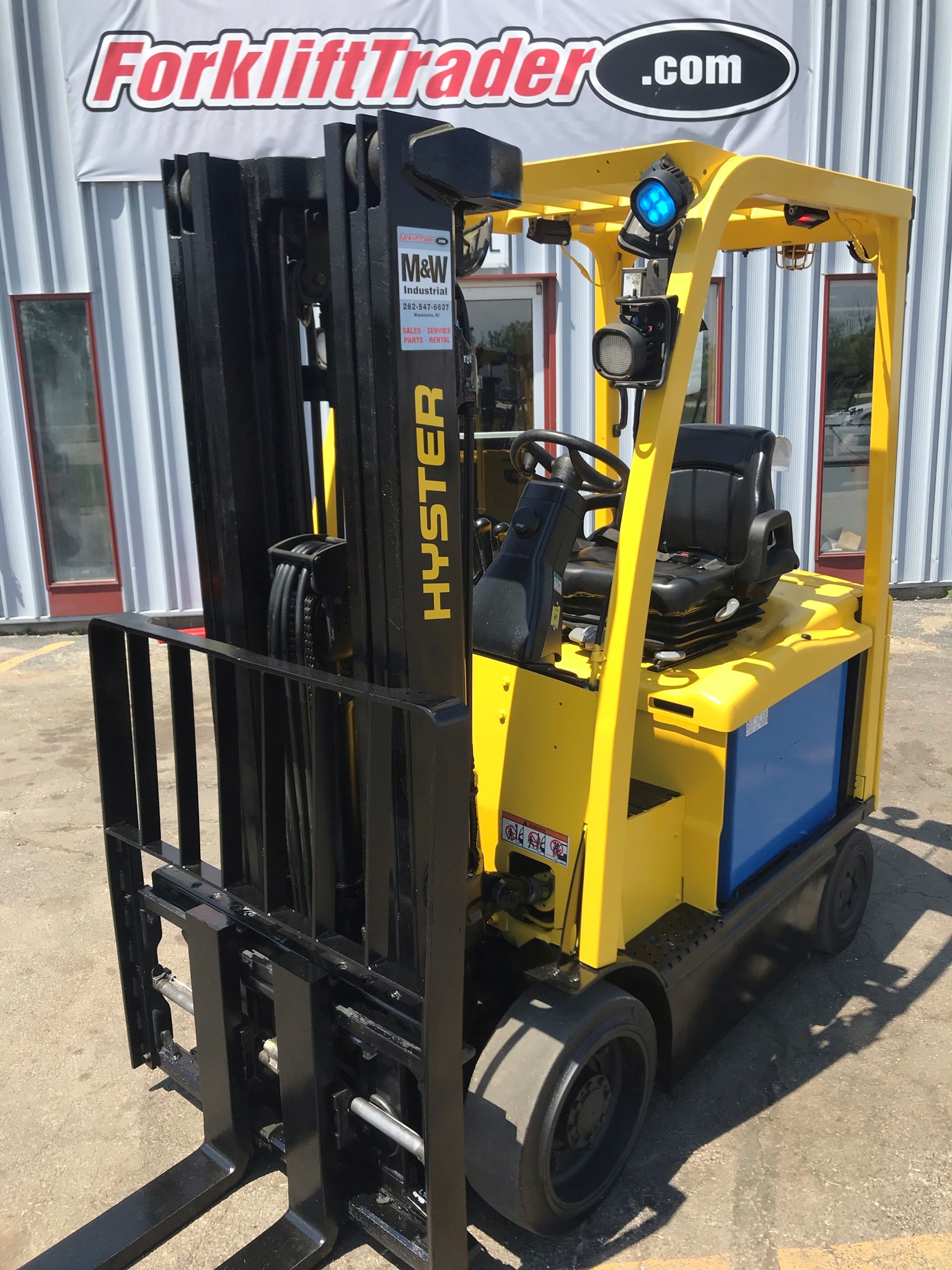 42" forks yellow hyster forklift for sale