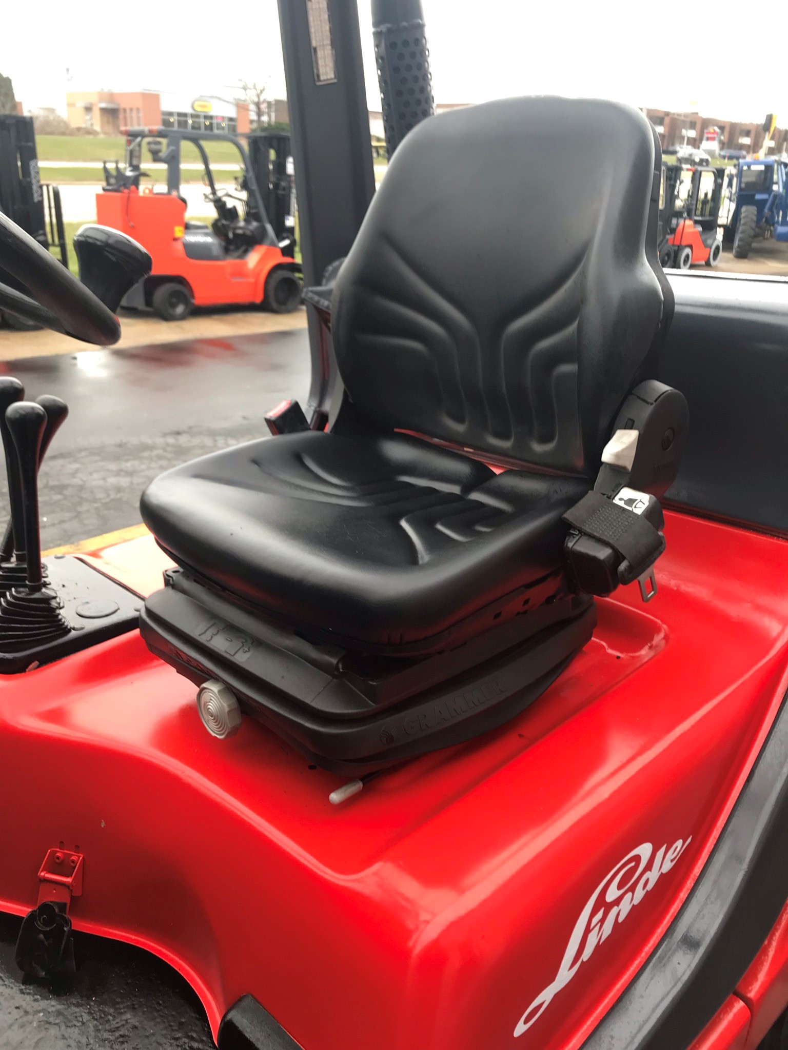 Diesel red linde forklift for sale